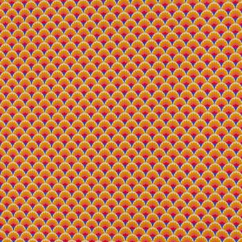 Preview: Baumwolljersey Feather Fan Retrobumen Fächer von jojulein design by Swafing